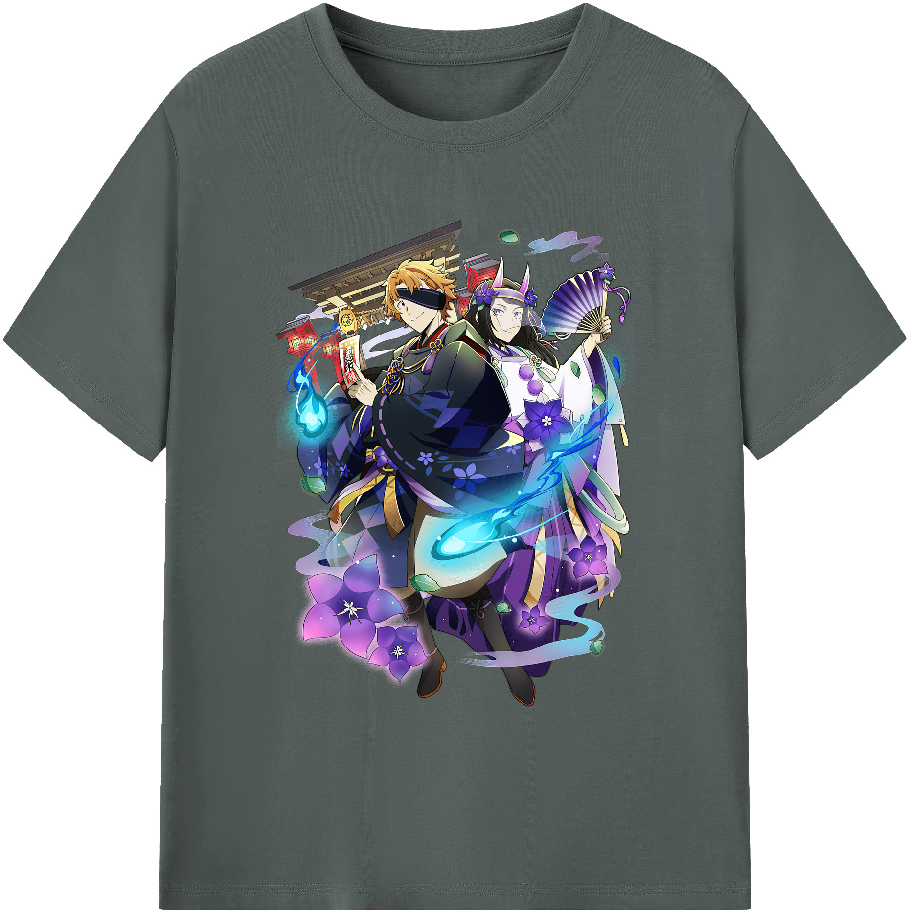 （画像用） 文豪ストレイドッグス Bungo Stray Dogs 綿100％ メンズ半袖Tシャツ｜肌触りやわらか＆通気性
